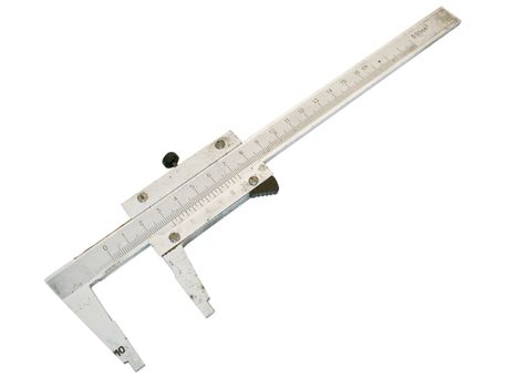 single isolated caliper against the white background 