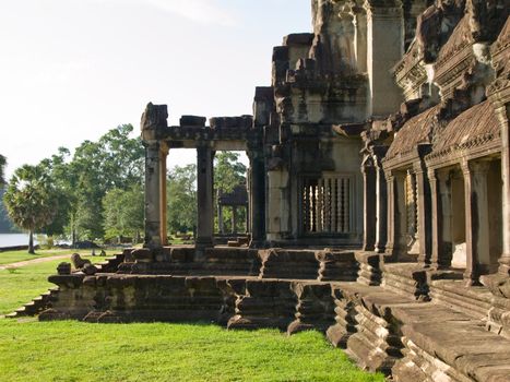 the greatest temple of cambodia - angkor wat inside