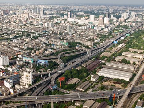 the picture of the Bangkok view from the top point