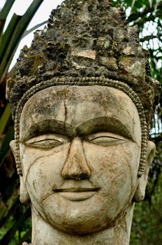 Buddha statues at the beautiful and bizarre buddha park in Vientiane/Laos.

