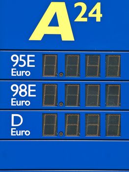 fuel material prices at the electronic panel