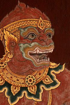 
Traditional Thai art/paintings in an ancient temple,thailand
