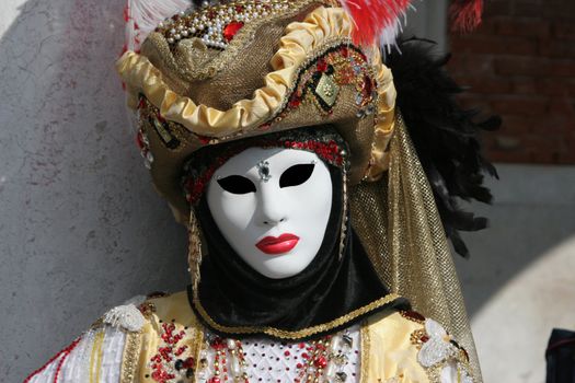 One of the masks in Venice carnival
