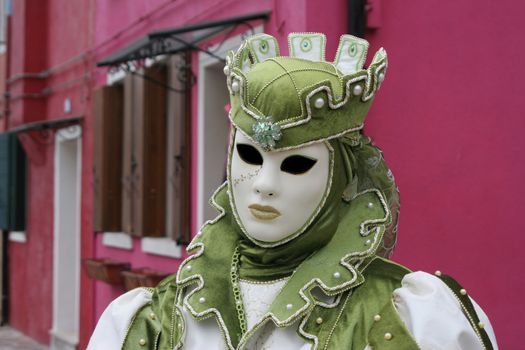 One of the masks in Venice carnival