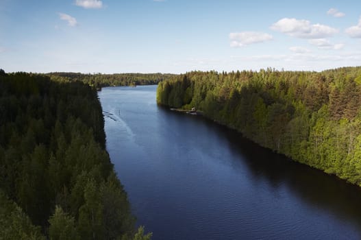 River from the bridge