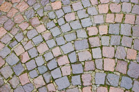 Stone tile pavement pattern background