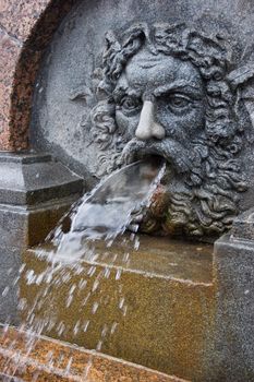 Fountain in Kazan' Cathedral park, St. Petersburg, Russia