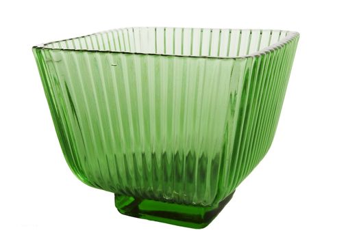 Isolated glass vase