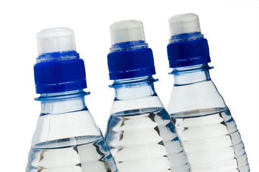 Isolated water bottle over white background