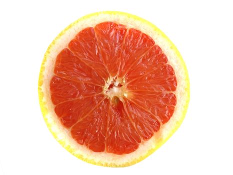 Closeup of a grapefruit