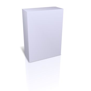 empty box isolated in white background