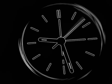 Abstract clock background