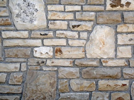 Stone wall close up