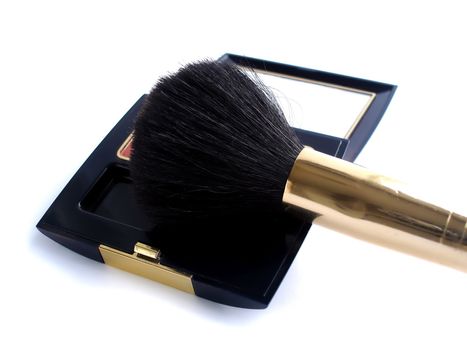 Big soft brush and powder blush