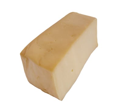 Isolated cheese close up