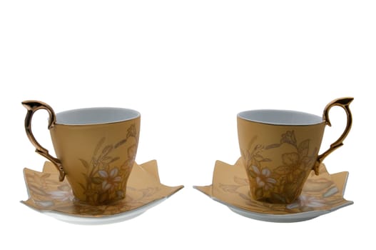 the picture of the ceramic tea pair