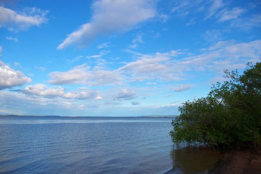 photo of the beautiful landscape with river