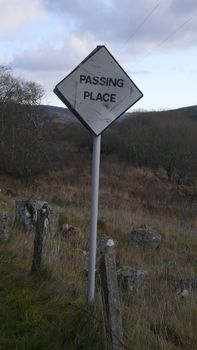 passing place on one lane road