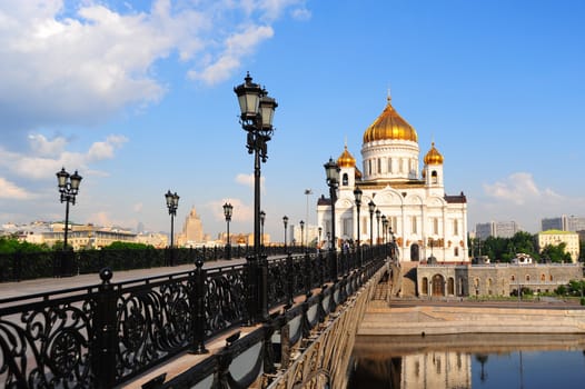 Magnificent Cathedral In Honor Of Christ The Savior In Moscow