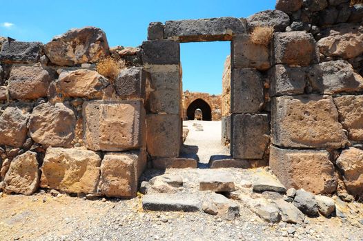 Ruins Of The Crusader Fortress Belvoir In Lower Galilee, Israel.