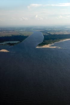 Nogat is estuary of Vistula river into the Baltic sea.
