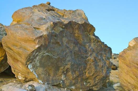 Landscape With Big Stones In Negev Desert, Israel