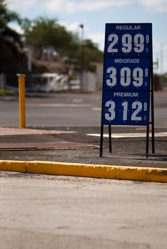 Gas prices in the united states.
