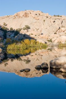 Barker Dam is a water-storage facility located in Joshua Tree National Park in California. The dam was constructed by early cattlemen, and is situated between Queen Valley and the Wonderland of Rocks near the Wall Street Mill.