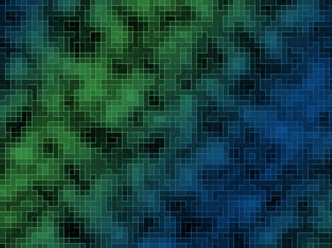 Abstract green and blue