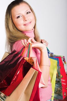 Shopping young sexy  woman
