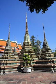 Stupas at Wat Po, Bangkok