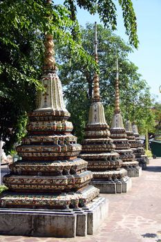 Stupas at Wat Po, Bangkok