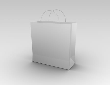 white shopping bag