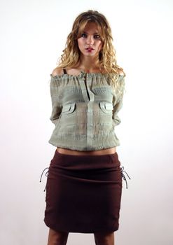 The beautiful young blonde