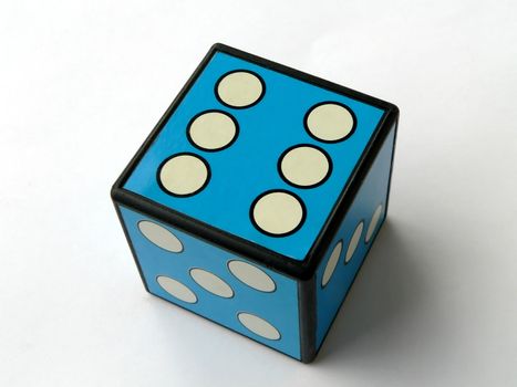 Blue dice 6