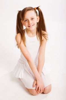 girl in white dress