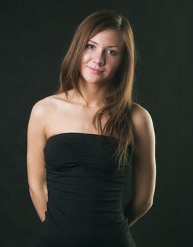 young woman portrait, studio shoot