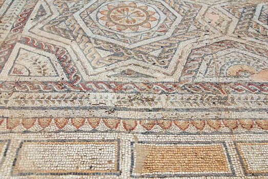Ancient roman mosaic from the Sardinian town of Nora