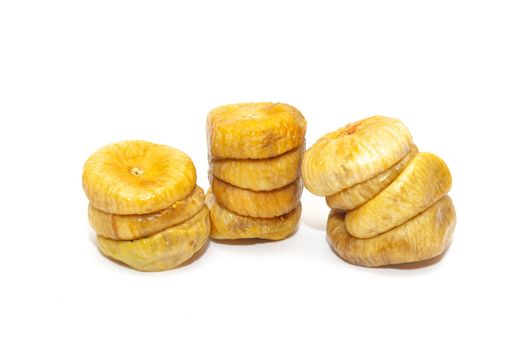 photo of the dried figs on white background