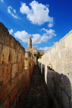  View From Top Of Ancient Walls To Tower Of David. Jerusalem