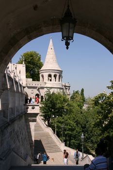 Fishermen's bastion in Budapest, Hungary - famous landmark.