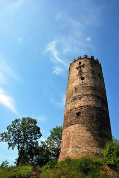 Ruins of old Czech castle - just tower has left
