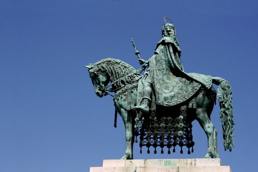 Hungarian King Saint Stephen statue