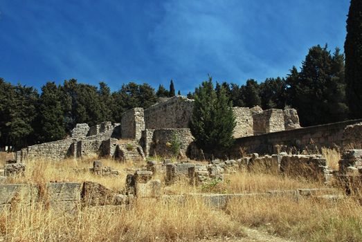 Ancient ruins of Greek Academy on Kos island