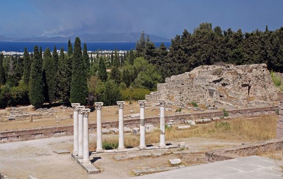 Ancient Academy of Asklepion on a Greek island of Kos