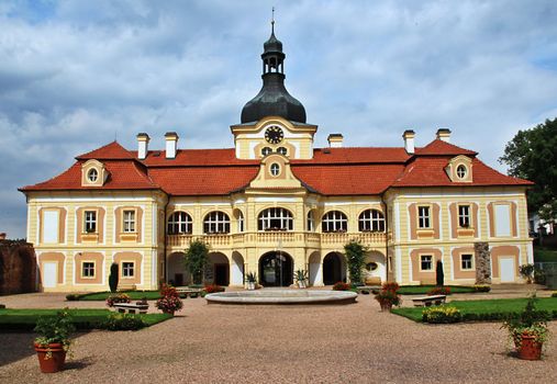 Czech baroque castle Nebiloy near Plzen