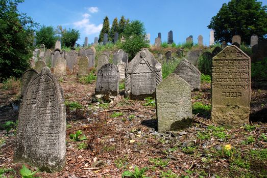 Ancient jewish cemetery from 15th century