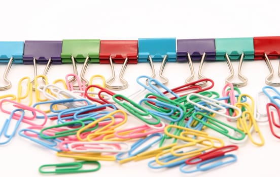 Office supply on white background
