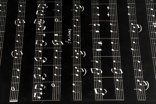 Music sheet reverse with notation - musial background