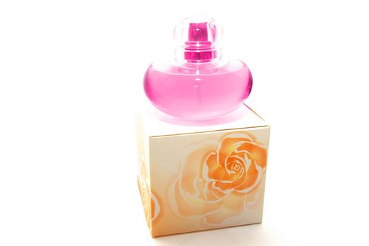 photo of the perfume on white background